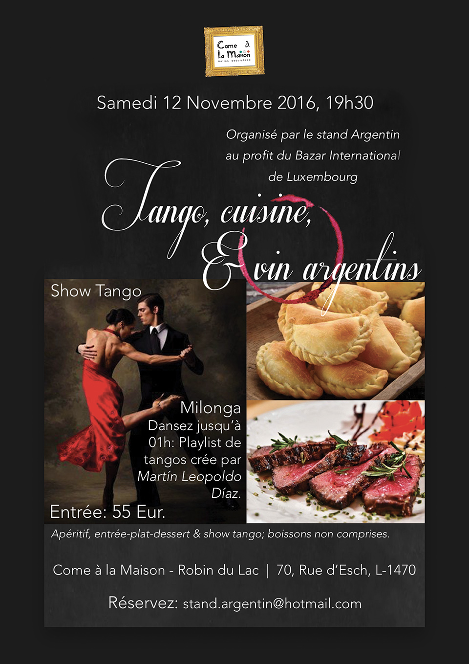 Tango cuisine & Vin Argentins