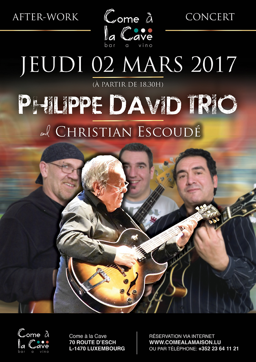 Philippe David trio invite Christian Escoudé