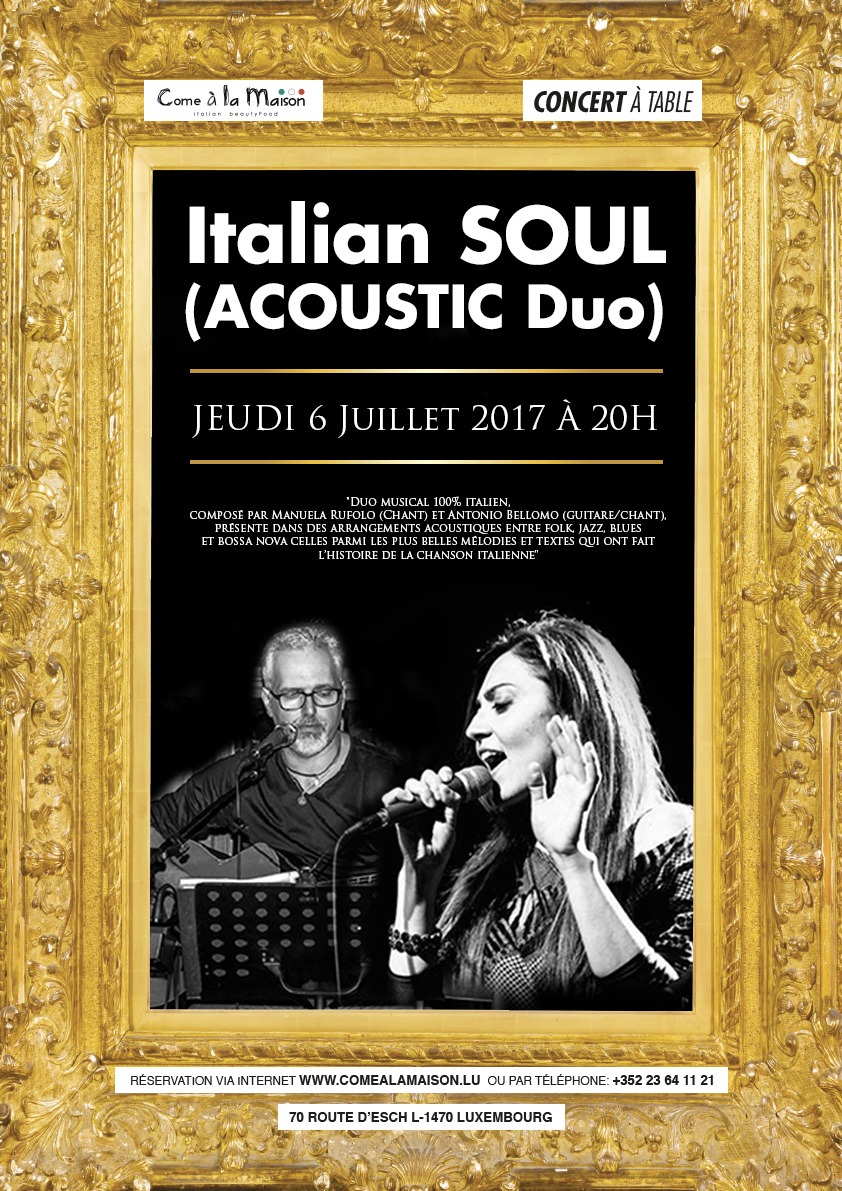 ITALIAN SOUL, ACOUSTIC DUO