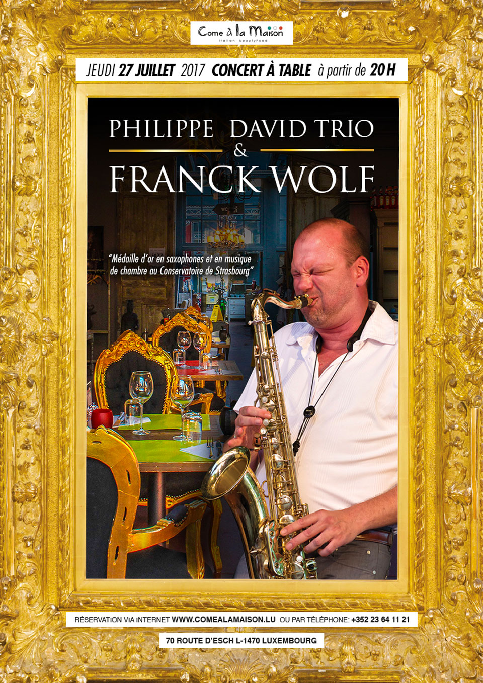 Franck Wolf invité par Philippe David Trio