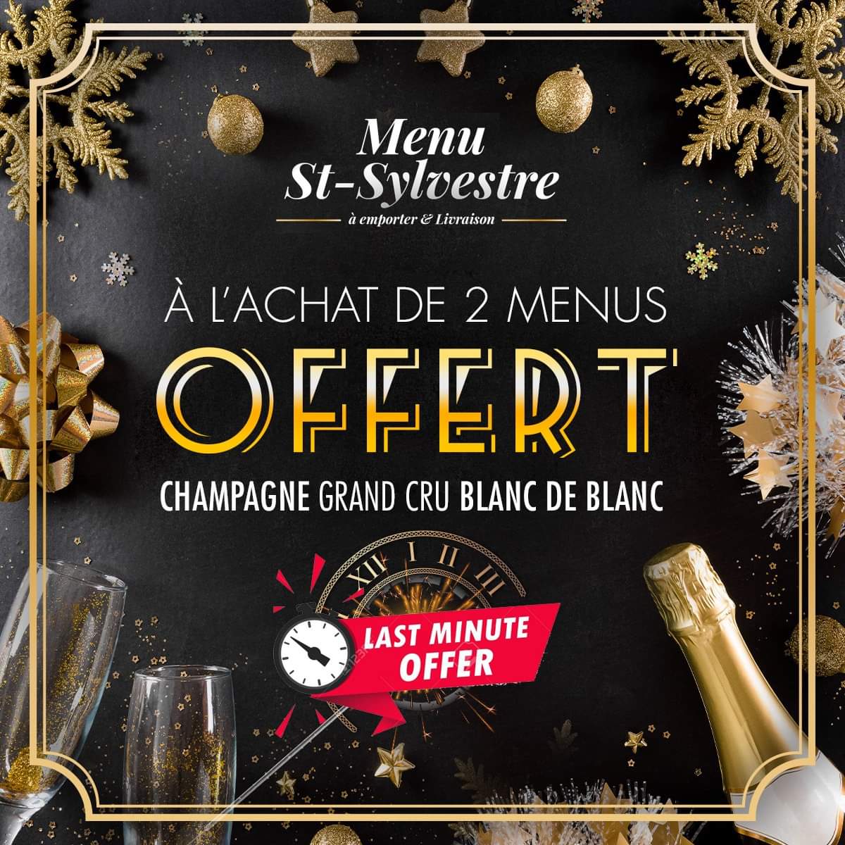 LAST MINUTE DEAL MENU DE LA SAINT-SYLVESTRE 2020/21