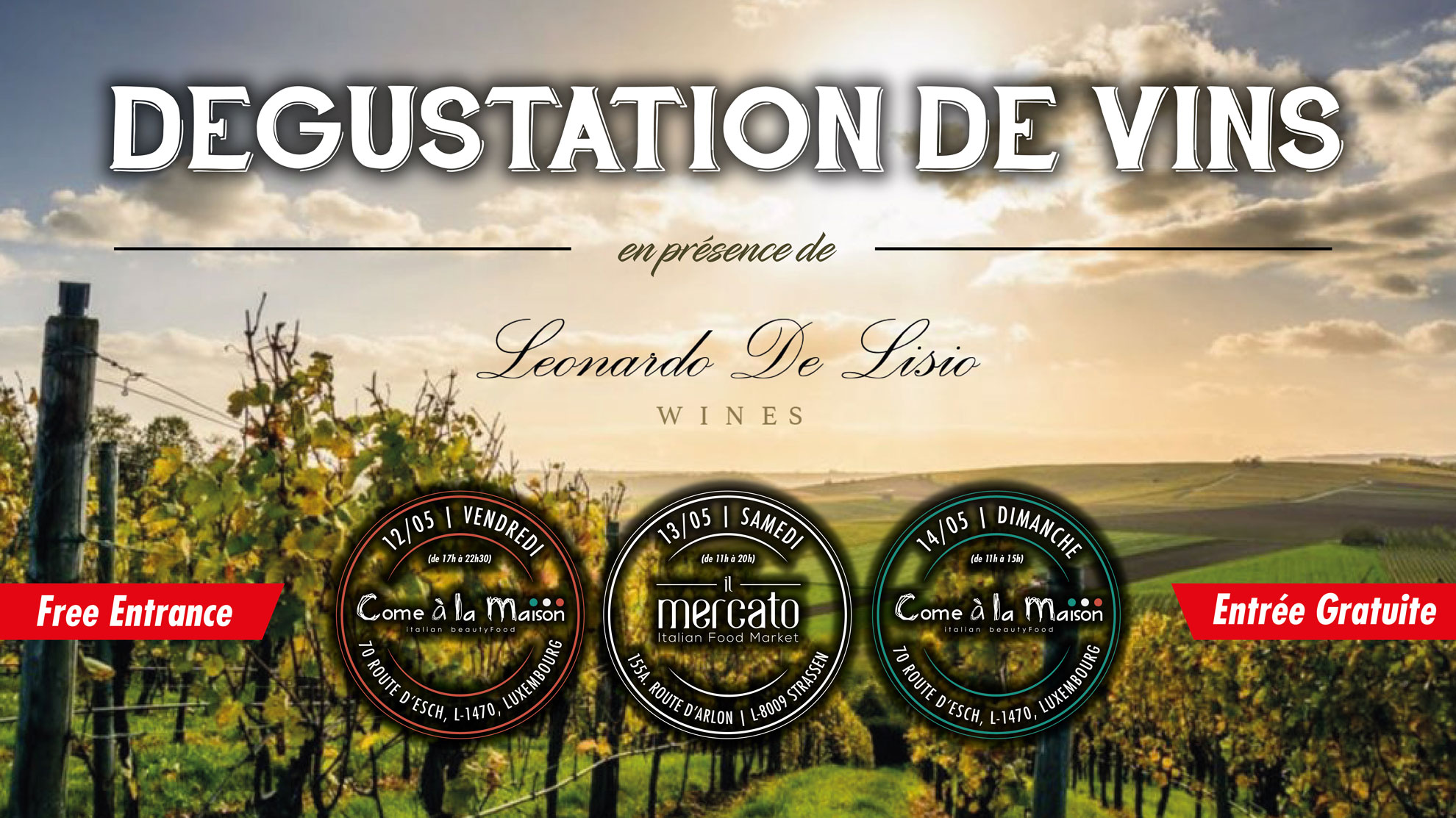 Dégustation de Vins