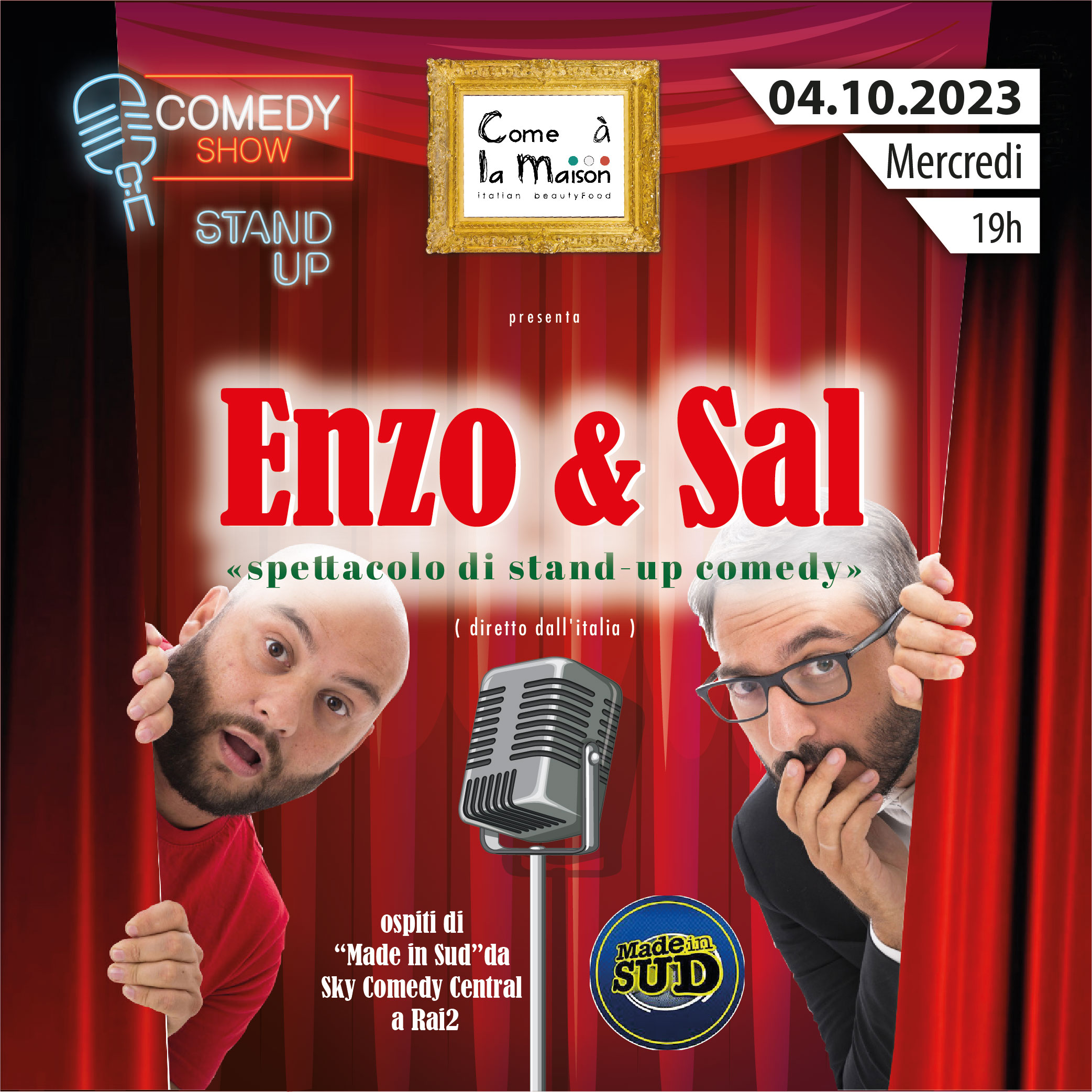 Enzo & Sal | Serata di Stand Up Comedy