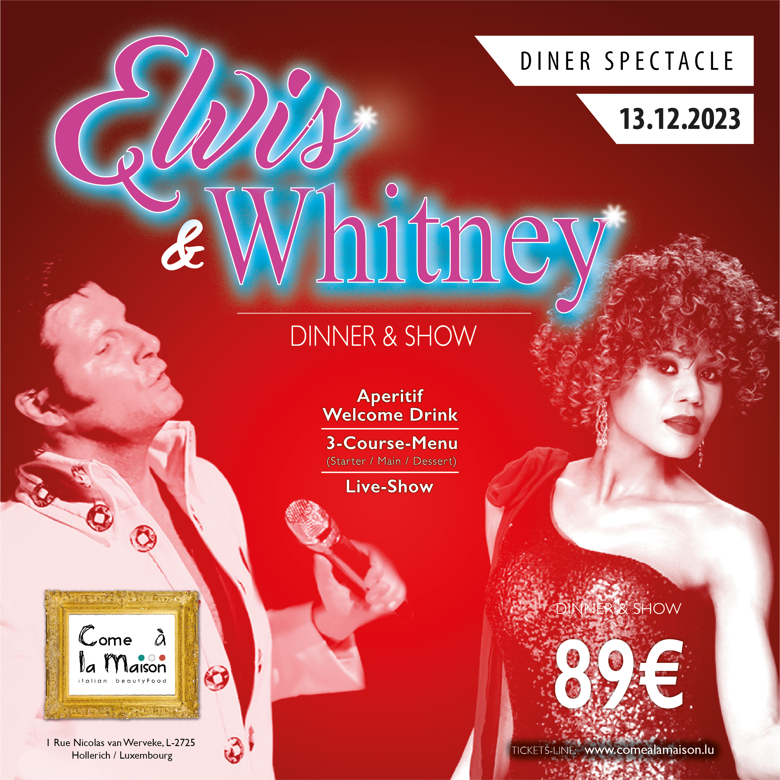 Elvis & Whitney | Dinner show